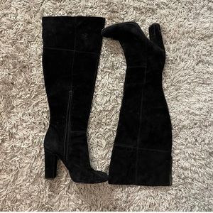 Black tall Gianni bini boots